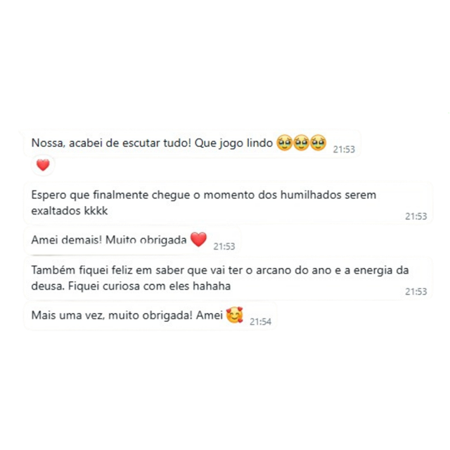 Depoimento recebido no WhatsApp